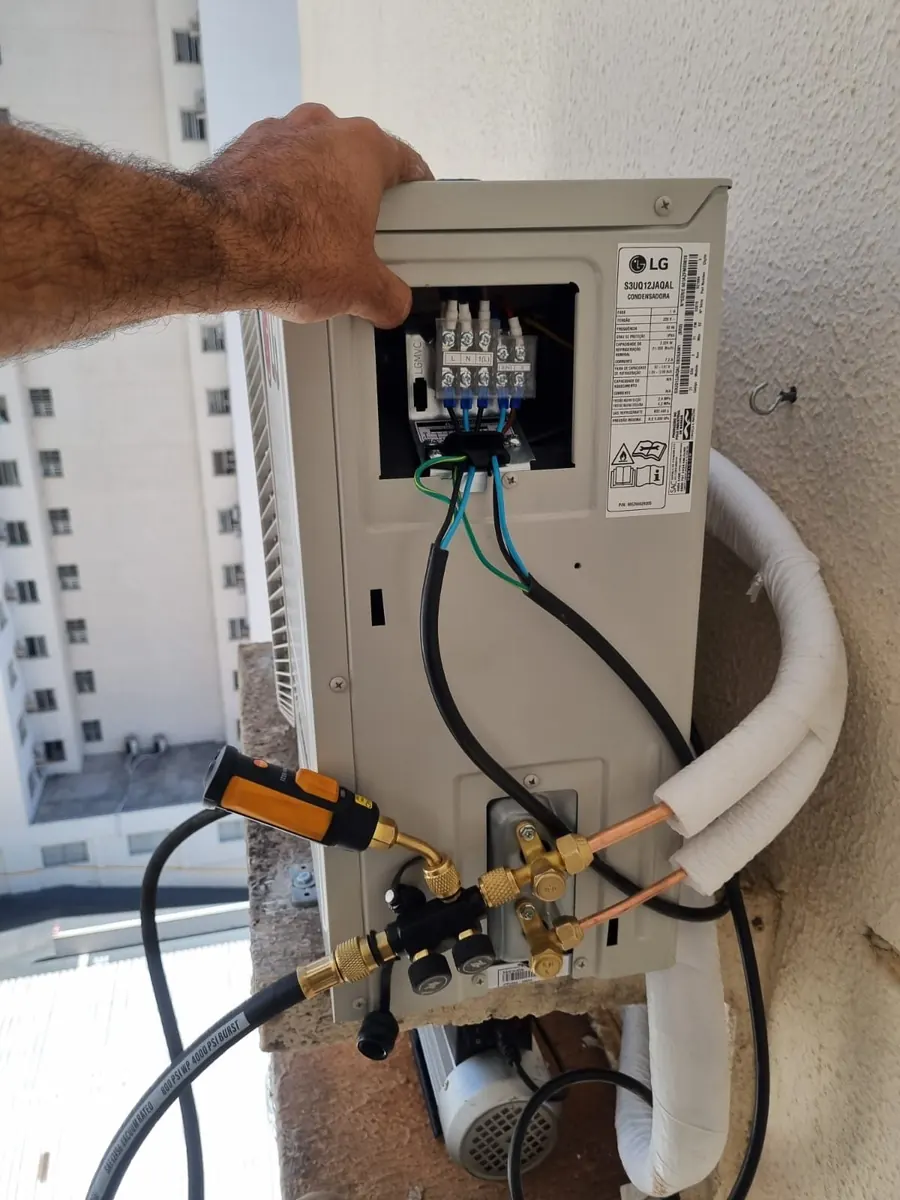 Conexão elétrica condensadora LG - UNITEK Refrigeração